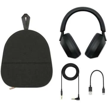 WH-1000XM5 Wireless Industry Leading Noise Canceling Headphones with Auto Noise Canceling Optimizer, Crystal Clear Hands-Free Calling