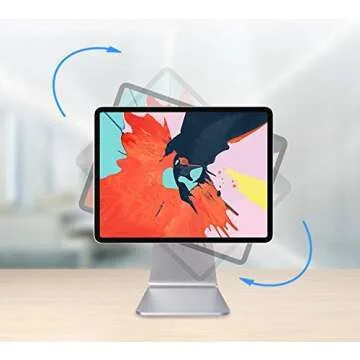 BongBingBoo iPad Pro Magnetic Stand, Mount for Apple iPad Air 10.9'' 4th-5th Gen & iPad Pro 11'' 1st-4th Gen - Silver