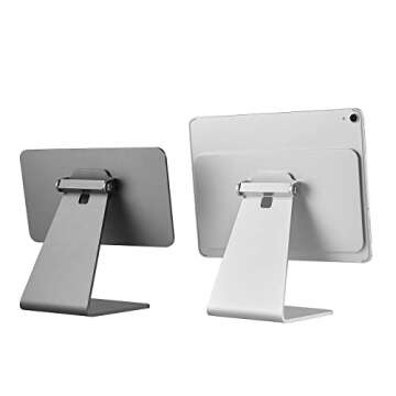 BongBingBoo iPad Pro Magnetic Stand, Mount for Apple iPad Air 10.9'' 4th-5th Gen & iPad Pro 11'' 1st-4th Gen - Silver