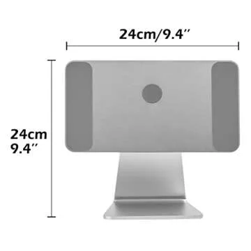 BongBingBoo iPad Pro Magnetic Stand, Mount for Apple iPad Air 10.9'' 4th-5th Gen & iPad Pro 11'' 1st-4th Gen - Silver
