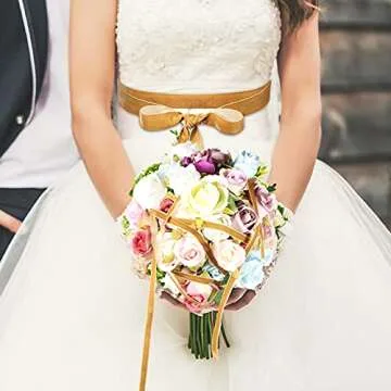 Yilloog Christmas Velvet Ribbon Set for DIY Crafts