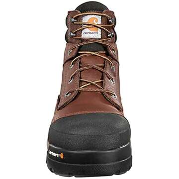 Carhartt Men's Ground Force 6-Inch Brown Waterproof Work Boot - Composite Toe, Peanut Oil Tan Leather, 10.5 M US - New For 2017 - CME6355