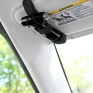 Super-Cute Safety Hammer - Emergency Automotive Escape Hammer Tool, Seat Belt Cutter & Car Window Break Tool - Black, 1 Count