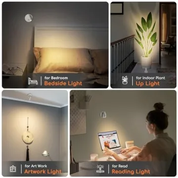URTOM Wireless LED Spotlight with Remote Control - Versatile Indoor Lighting
