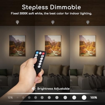 URTOM Wireless LED Spotlight with Remote Control - Versatile Indoor Lighting