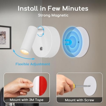 URTOM Wireless LED Spotlight with Remote Control - Versatile Indoor Lighting