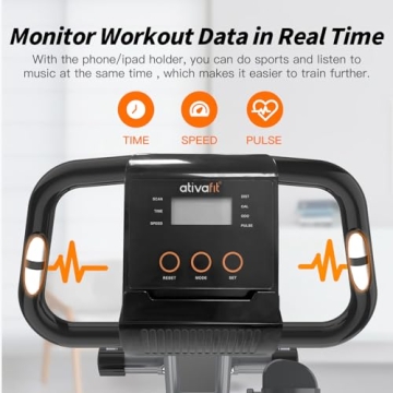 ATIVAFIT Folding Exercise Bike - 3 in 1 Home Fitness