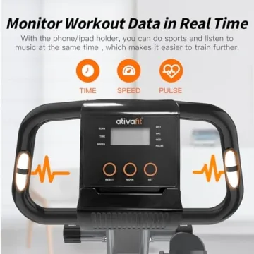 ATIVAFIT Folding Exercise Bike - 3 in 1 Home Fitness