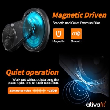 ATIVAFIT Folding Exercise Bike - 3 in 1 Home Fitness