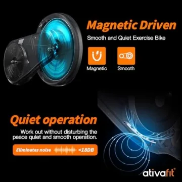 ATIVAFIT Folding Exercise Bike - 3 in 1 Home Fitness