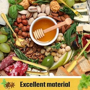 Elegant Gold Charcuterie Board Accessories Utensils Set