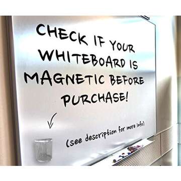 Magnetic Pen Pencil Mesh Metal Basket Holder Container Storage Organizer for Kitchen Refrigerator Fridge Whiteboard Dry Erase File Cabinet Locker (White)(Set of 2)