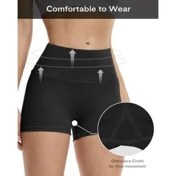 Stylish CHRLEISURE High Waisted Spandex Workout Shorts