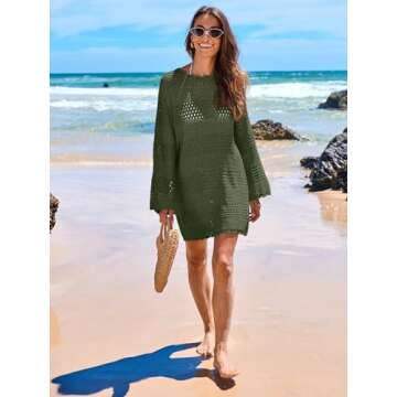 Chic ANRABESS Crochet Swim Cover Up for Summer Fun