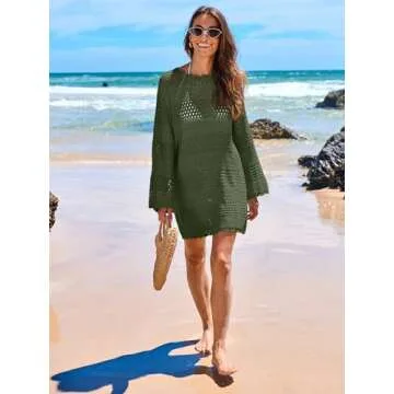 Chic ANRABESS Crochet Swim Cover Up for Summer Fun