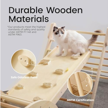 Tiny Land Montessori Climbing Set for Toddlers 7-in-1