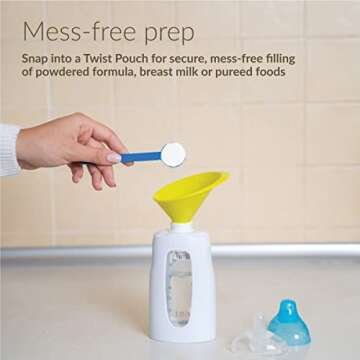 Kiinde Twist Pouch System Funnel Set for Feeding Needs