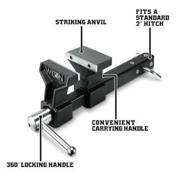 Wilton ATV All-Terrain Vise, 5" Jaw Width, 6" Max Jaw Opening, 4-1/4" Throat (10025)