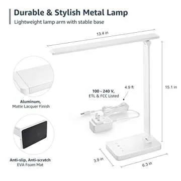 Lepro LED Desk Lamp: Versatile, Dimmable & Stylish