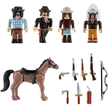 Roblox Action Collection - The Wild West Five Figure Pack [Includes Exclusive Virtual Item]