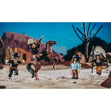 Roblox Action Collection - The Wild West Five Figure Pack [Includes Exclusive Virtual Item]