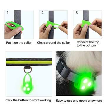 LaRoo Dog Lights - LED Collar Lights for Night Safety