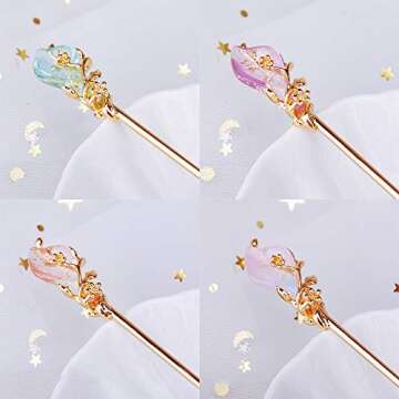 Elegant 4PCS Hanfu Hairpins for Weddings and Formal Events