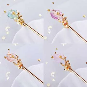 Elegant 4PCS Hanfu Hairpins for Weddings and Formal Events