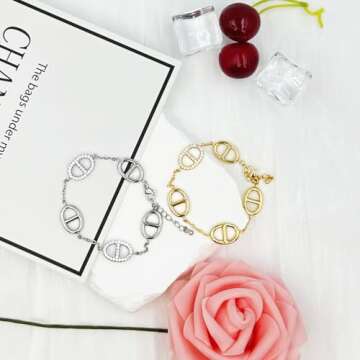 SHASHA Luxury Bracelet for Women Bling Rhinestone Bracelet Adjustable Bracelet Silver/Gold Bracelet Fashion Jewelry Gifts for Women and Lover