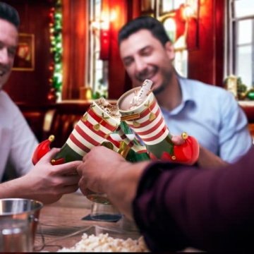 GUTE Christmas Elf Boot Mug for Festive Drinks - 17 oz