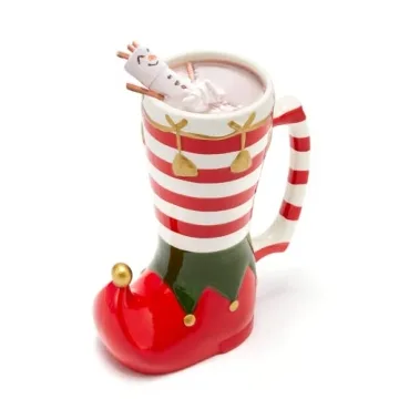 GUTE Christmas Elf Boot Mug for Festive Drinks - 17 oz