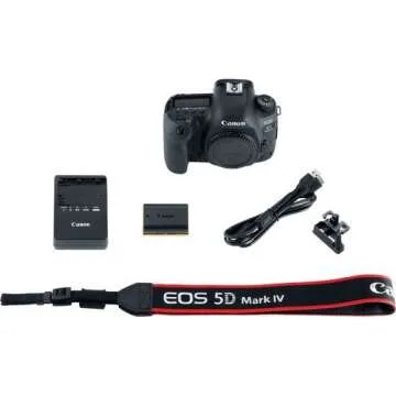 Canon EOS 5D Mark IV DSLR Camera + Canon BGE20 Grip + 256GB SDXC Card + Rode VideoMic GO + More