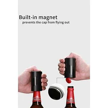 Hisip Electric Wine Opener - Battery Wine Bottle Opener Contains Beer Opener Wine Gift Set Automatic Corkscrew Electric Potable for Home Bar Father Day Gift