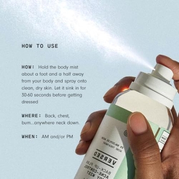 Versed Back-Up Acne Control Body Mist for Blemish Relief