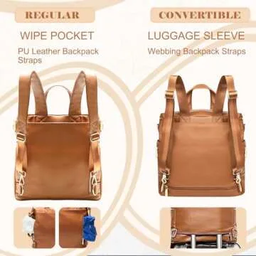 Stylish Miss Fong Diaper Bag Backpack with 16 Pockets