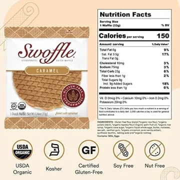 Gluten Free Organic Swoffle Wafers - Caramel Filled Treats