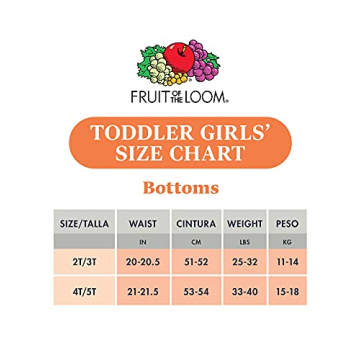 Toddler Girls' Tag-Free Cotton Underwear 12-Pack