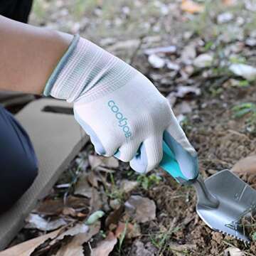 COOLJOB Women's Gardening Gloves - Breathable & Durable