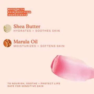 Tower 28 JuiceBalm Tinted Lip Balm - Hydrating Lip Color with Shea Butter and Marula Oil - Clean, Cruelty Free, and Vegan Lip Care - Shake: A Juicy Sheer Pink, 0.09 Fl Oz / 2.7 mL