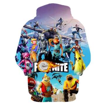 Cbiagz Boys/Girls Game Hoodie Unisex 3d Printed Anime Sweatshirts Battle Royale Pullover Hoodies