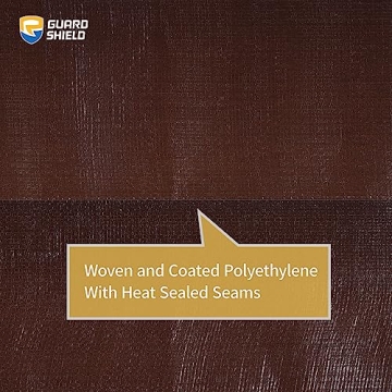 GUARD SHIELD Brown Tarp 10x12 ft Heavy Duty Waterproof Tarpaulin