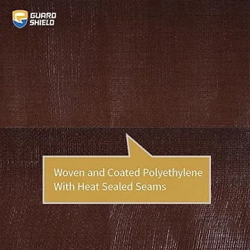 GUARD SHIELD Brown Tarp 10x12 ft Heavy Duty Waterproof Tarpaulin