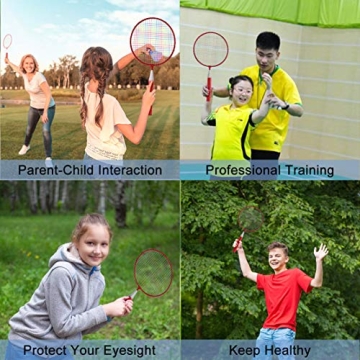 Kids Badminton Rackets 12 in 1 Sports Set