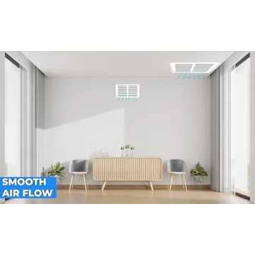 HVAC Premium 4x6 Flat Stamped Steel Return Air Grille