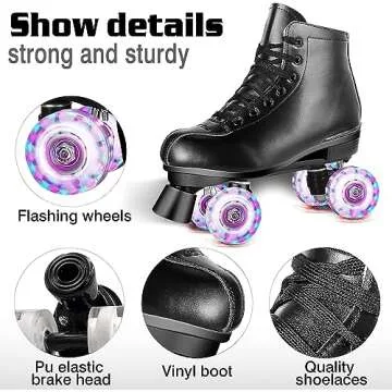 Vibrant Perzcare Roller Skates for All Ages and Levels