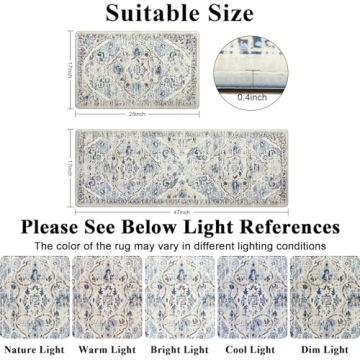 Premium Anti Fatigue Kitchen Mats Comfort Style Durability