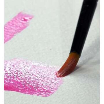 Creative Mark Beste Finest Golden Taklon Paint Brushes- Wedge Brush Set of 2 - Multi-Diameter Natural Bristle Watercolor Brushes- Short Handle Paint Brush for Acrylic Paint & Gouache Artists