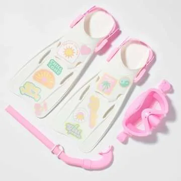 SUNNYLiFE Kids Snorkel Set - Summer Sherbet Pink