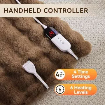 Anysay Cozy Heated Blanket with 6 Heat Settings