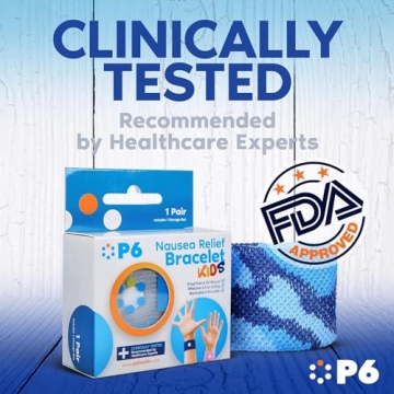 P6 Anti-Nausea Bands for Kids | Natural Motion Sickness Relief